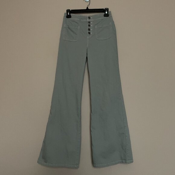 GB, Size 1, Button Fly, Wide Leg, Denim Jeans - Picture 3 of 8